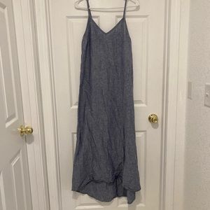 ArtisanNY Chambray High Low Maxi Dress